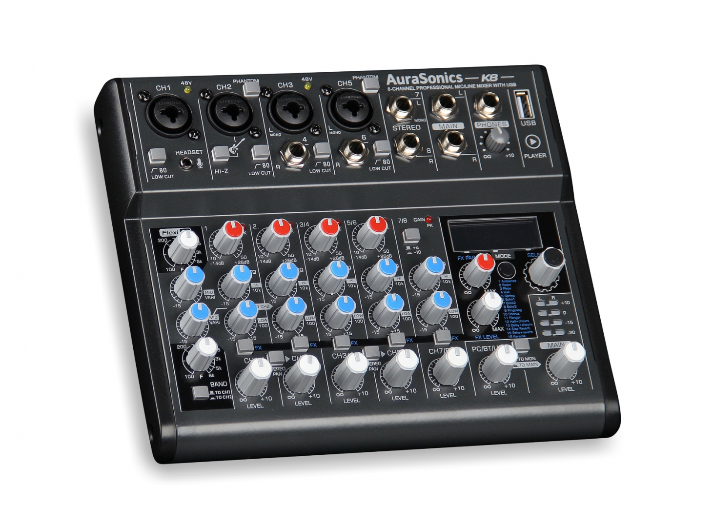 AuraSonics K8 компактный микшерный пульт в Астраханской области