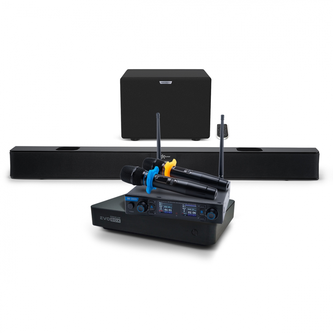 Hi-End караоке-система EVOBOX Premium + EvoSoundBar (саундбар с караоке) в Астраханской области