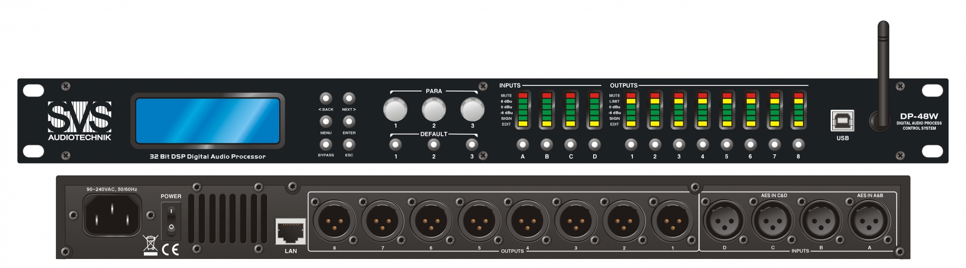 SVS Audiotechnik DP-48W Цифровой процессор: 4 входа 8 выходов в Астраханской области