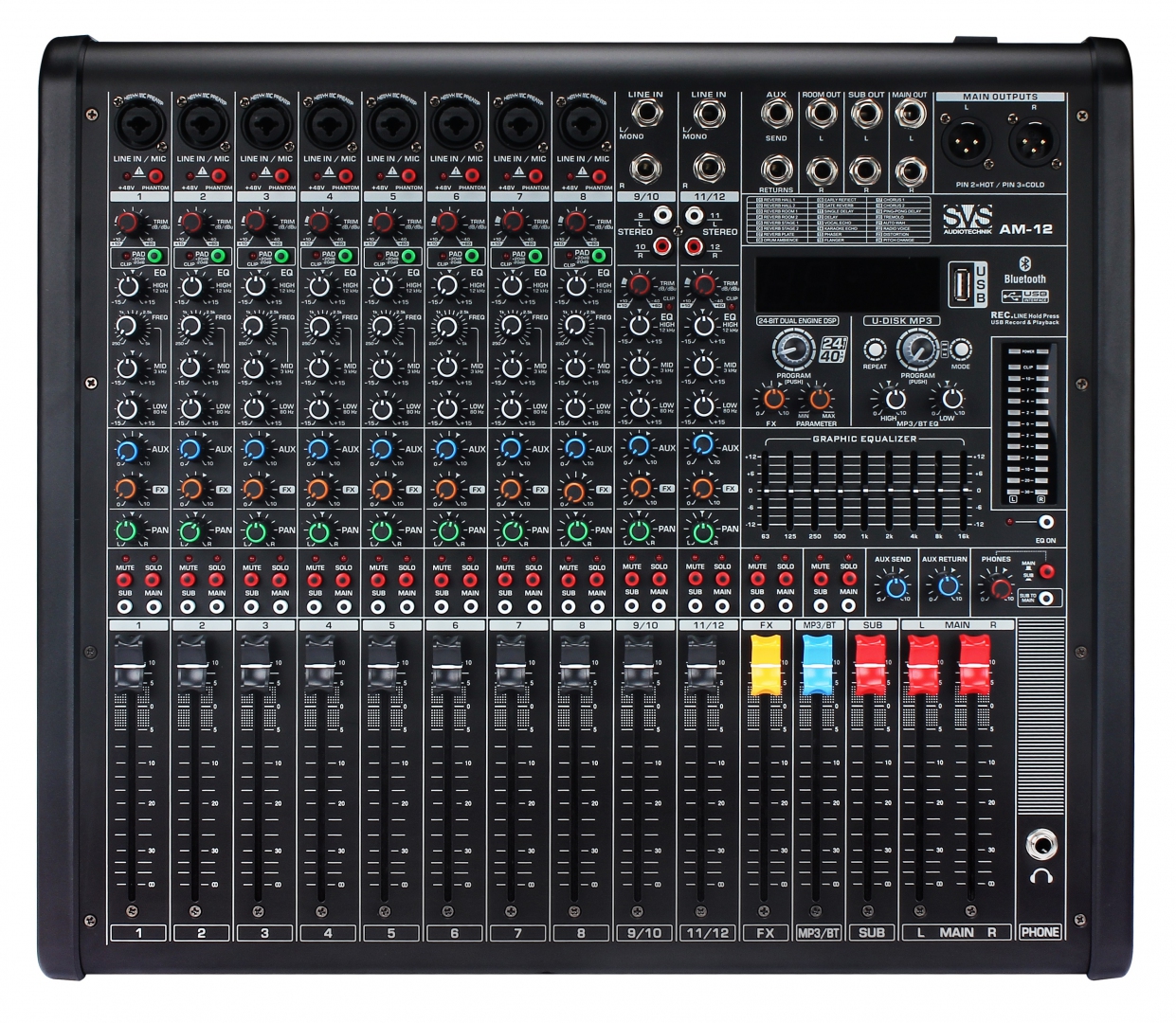 SVS Audiotechnik mixers AM-12 Микшерный пульт аналоговый, 12-канальный в Астраханской области