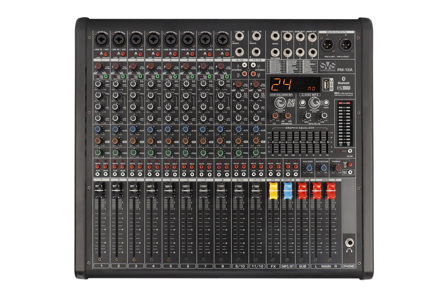 SVS Audiotechnik mixers PM-12A Активный аналоговый микшерный пульт, 12-канальный в Астраханской области